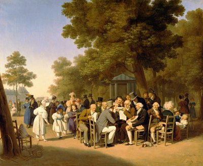 Politiker im Tuileriengarten, 1832 von Louis Leopold Boilly